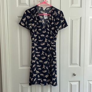 NWT J. Crew wrap front dress